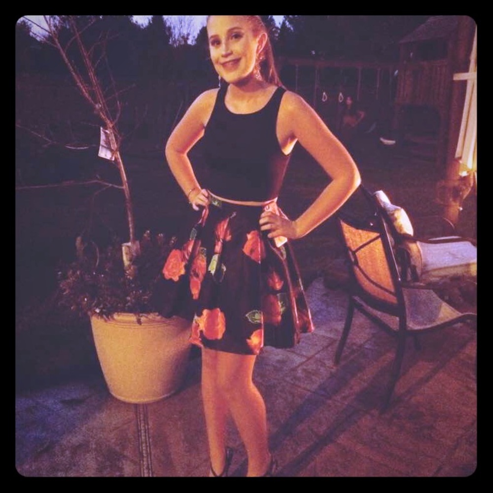 2 piece homecoming dress, size 3